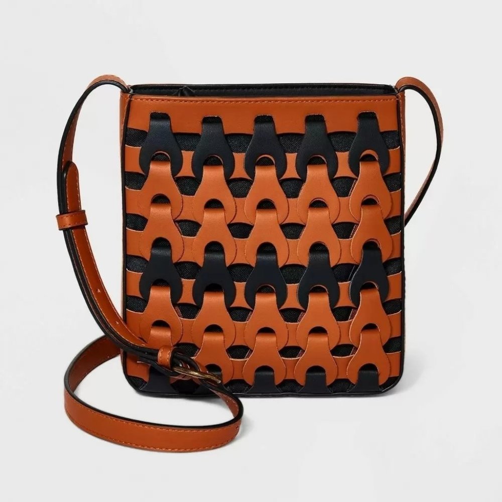Woven Crossbody Bag - Universal Thread Cognac, Red